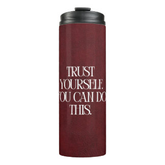 Maroon Motivational Travel Thermal Tumbler