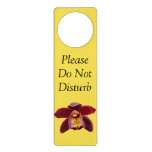 Maroon Orchids I Beautiful Red Floral Door Hanger