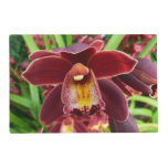 Maroon Orchids I Beautiful Red Floral Placemat