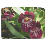 Maroon Orchids II Elegant Floral iPad Air Cover