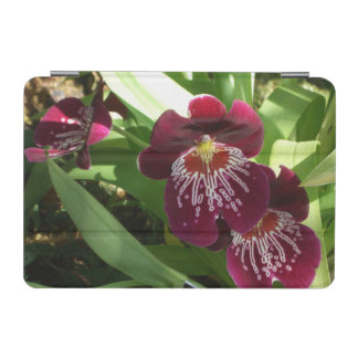 Maroon Orchids II Elegant Floral iPad Mini Cover