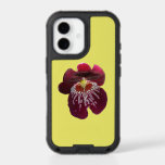 Maroon Orchids II Elegant Floral iPhone 17 Case