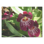 Maroon Orchids II Elegant Floral Tissue Paper