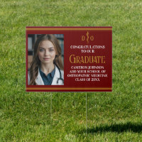Maroon Osteopathic Medical School Graduation Yard