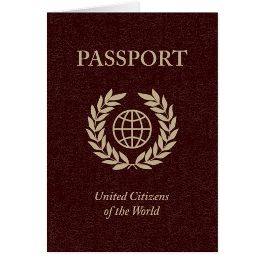 maroon passport cards (Front)