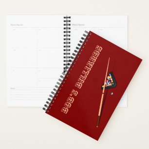 Maroon Personal Billiard Table Planner
