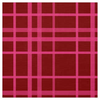 Maroon Pink Check Grid Plaid Design  Fabric
