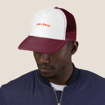 Maroon Quote Foam Personalized White Maroon-Cap 