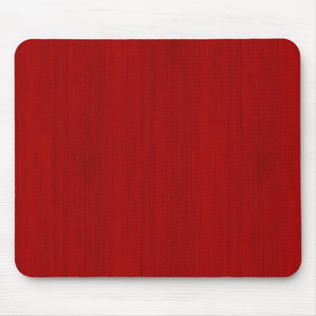 Maroon Red Bamboo Wood Grain Look Mouse Pad (Front)