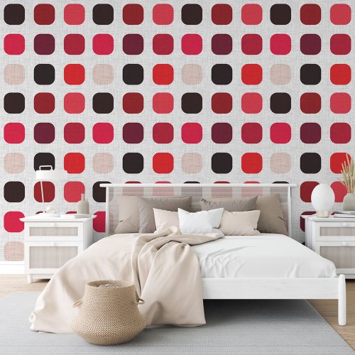 Maroon Red Black Magenta Pink Beige Art Pattern Wallpaper