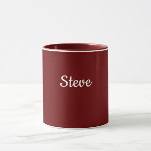 Maroon-Red Template, white text, Mug