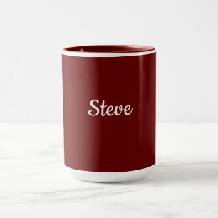 Maroon-Red Template, white text, Mug