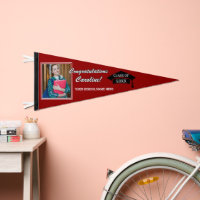 Maroon Red White Black Congratulations Grad