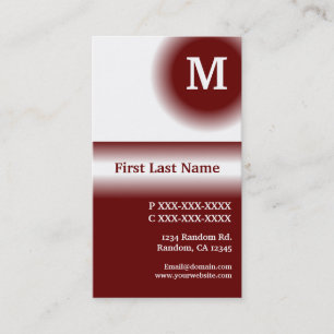 Maroon red white fade vertical business cards