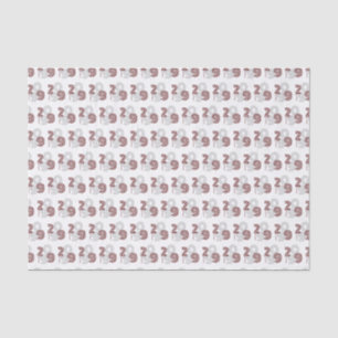 Maroon Retro Big Numbers Class of Tissue Paper