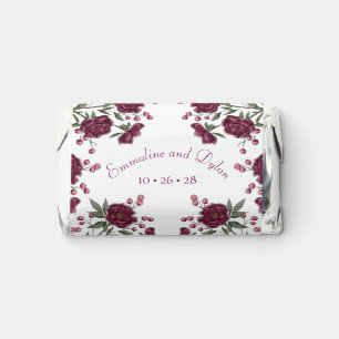 Maroon Rose Wedding Hershey's Miniatures