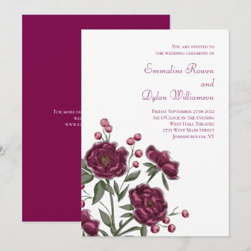 Maroon Rose Wedding