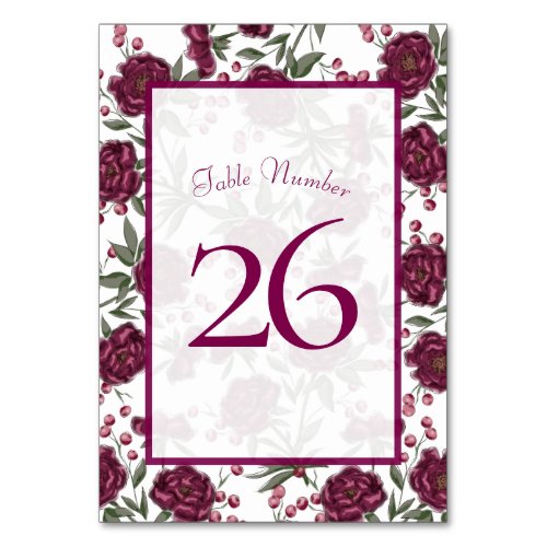 Maroon Rose Wedding