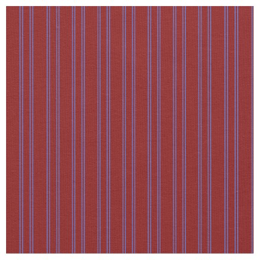 Maroon & Royal Blue Lines Pattern Fabric
