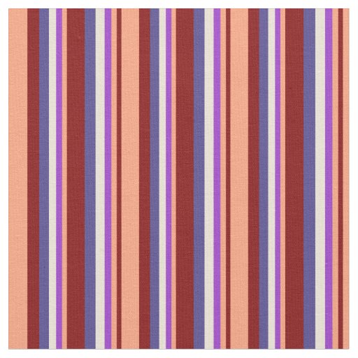 Maroon, Salmon, Dark Orchid, Bisque & Slate Blue Fabric