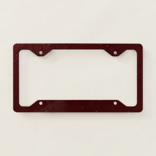 Maroon Sand License Plate Frame