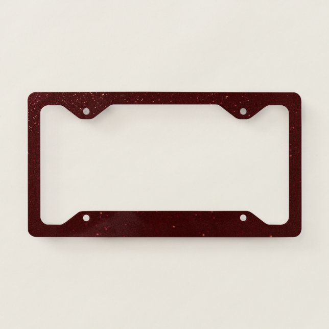 Maroon Sand License Plate Frame (Front)