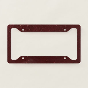 Maroon Sand License Plate Frame