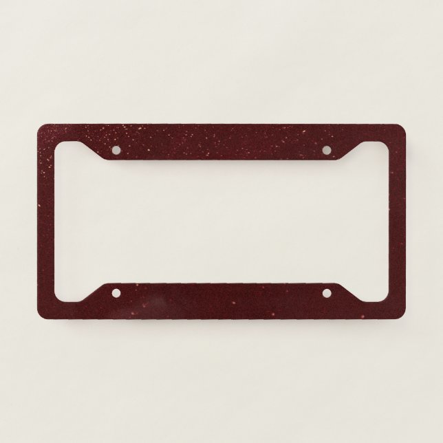 Maroon Sand License Plate Frame (Front)