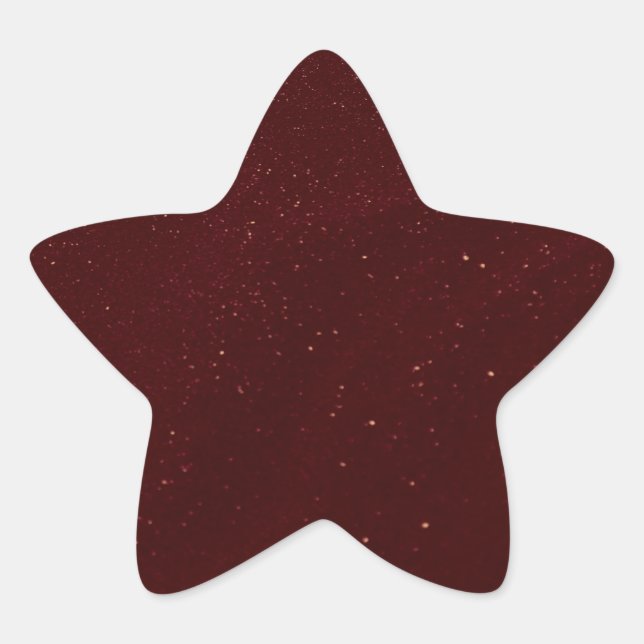 Maroon Sand Star Sticker (Front)