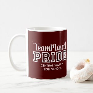 Maroon School Pride Mascot Name Coffee Mug