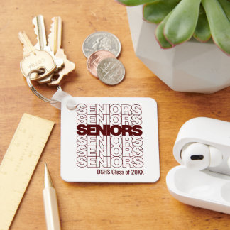 Maroon Seniors Seniors Seniors Keychain