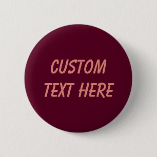 Maroon simple minimalist button