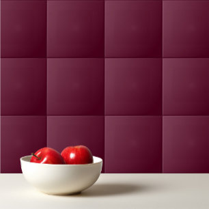 Maroon simple minimalist ceramic tile