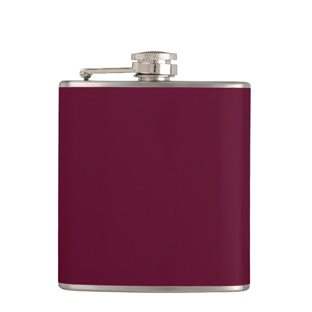 Maroon simple minimalist flask (Front)