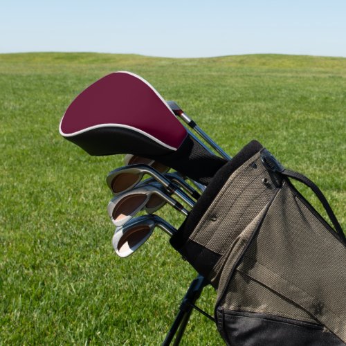 Maroon simple minimalist golf head cover