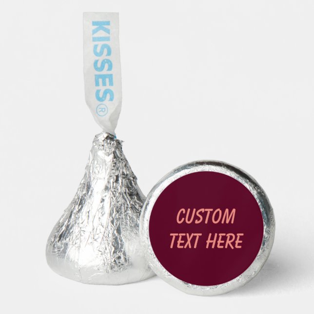 Maroon simple minimalist hershey®'s kisses® (Front)
