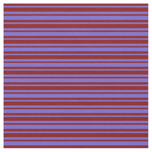 Maroon & Slate Blue Lined/Striped Pattern Fabric
