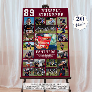 Maroon Sports Senior Night Graduation 20 Photos Foam Board