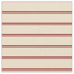 [ Thumbnail: Maroon & Tan Pattern of Stripes Fabric ]
