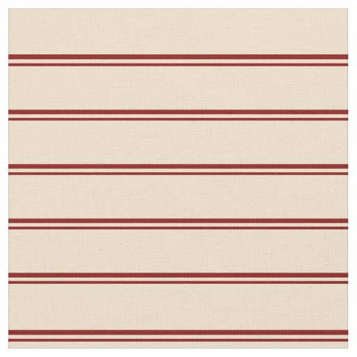 Maroon & Tan Pattern of Stripes Fabric