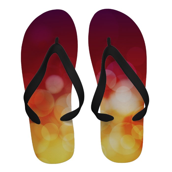 Maroon to Gold Flip Flops