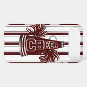 Maroon & White Cheerleader iPhone 4 Case (Back (Horizontal))