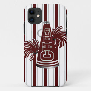 Maroon & White Cheerleader iPhone 5 Case