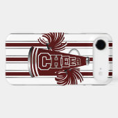 Maroon & White Cheerleader iPhone 5 Case (Back (Horizontal))