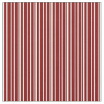 [ Thumbnail: Maroon & White Colored Striped/Lined Pattern Fabric ]
