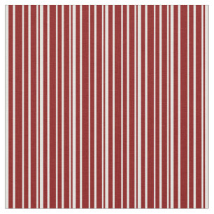 Maroon & White Colored Striped/Lined Pattern Fabric