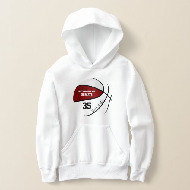 Girls maroon online hoodie