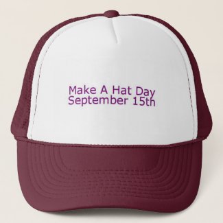 Maroon & White Make A Hat Day Hat