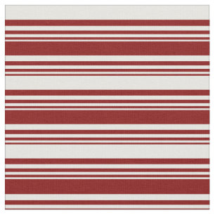 Maroon & White Pattern Fabric