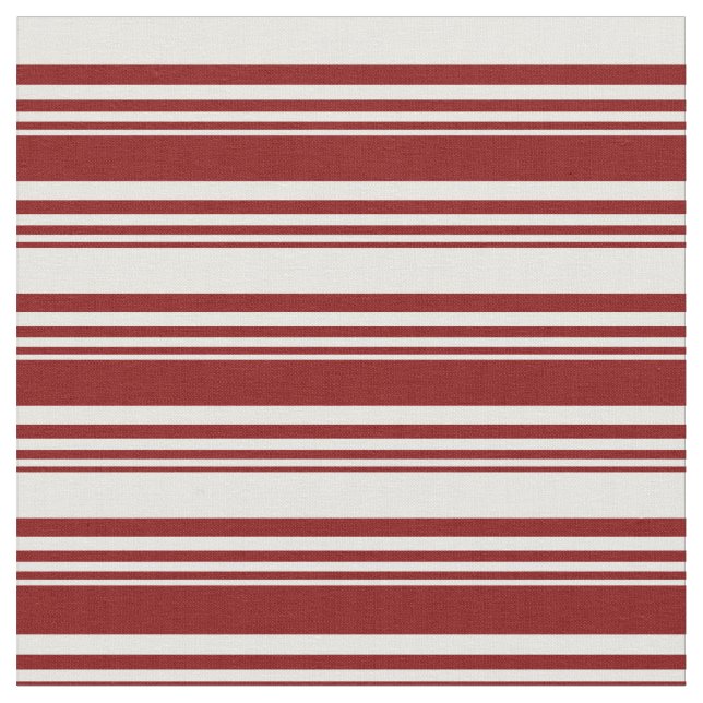 Maroon & White Pattern Fabric (Close Up)
